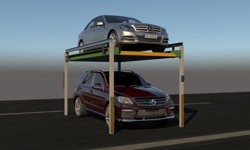 Progettazione senza trave di quattro colonne ascensore idraulico per parcheggio limitato e grandi problemi di impronta